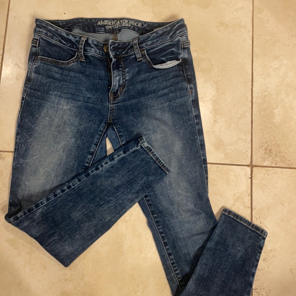 AEO super stretch jeggings 8 short